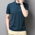 Short-sleeve Collar Embroidered T-shirt