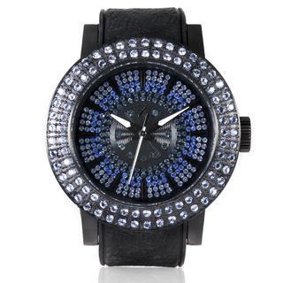 Water Resistant Strap Watch Black - One Size