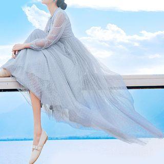 Long-sleeve Maxi Sundress