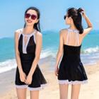 Strappy Floral Swim Dress