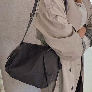 Pocket-side Washed Crossbody Bag