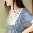 Empire-waist Embroidered Tunic