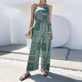 Boho Pattern Top & Pants Matching Set