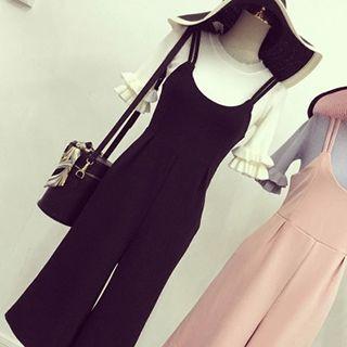 Wide Leg Dungaree