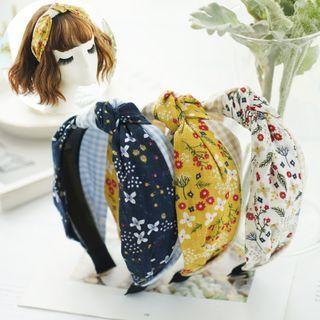 Knot Floral Print Scarf