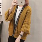 Cable Knit Cardigan Curcumin - One Size