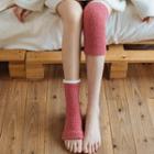 Set Of 3 Pairs: Coral Fleece Leg Warmers
