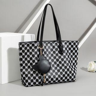 Set: Pattern Tote Bag + Coin Pouch