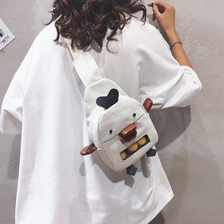Chicken Print Canvas Sling Bag