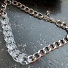 Two Tone Chain Necklace Silver - One Size