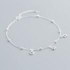 925 Sterling Silver Star Anklet S925 Sterling Silver - One Size