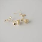 Rose Drop Earring 1 Pair - Milky White - One Size