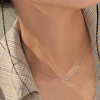 Bar Pendant Sterling Silver Necklace / Gift Box / Set