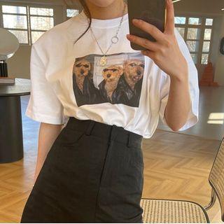 Elbow-sleeve Pint T-shirt