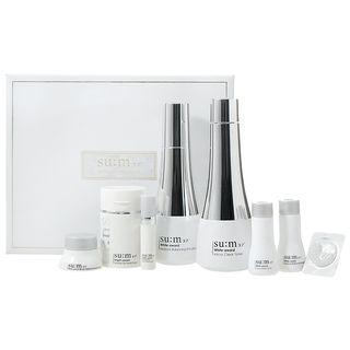 Su:m37 - White Award Special Set: Micro Clear Toner 150ml + 20ml + Moisture Balancing Emulsion 120ml + 20ml + Whitening Spot Essence Ex 3ml + Ultimate Whitening Ampoule In Cream 8g + Pearl Ampoule Capsule 2g + Bright Award Bubble-de Mask Pack 50ml 8pcs
