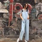 Wide Leg Jumper Jeans / Short-sleeve Lettering T-shirt