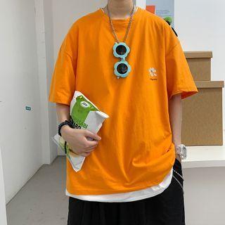 Short-sleeve Printed T-shirt (various Designs) / Set