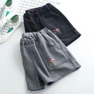 Pocketed Embroidered Shorts