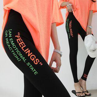 Feelings Letter Leggings