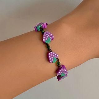 Grapes Soft Clay Alloy Bracelet