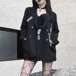 Set: Double Breasted Blazer + Chain