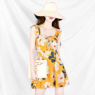 Sleeveless Floral Swim Dress / Top / Swim Skirt / Set