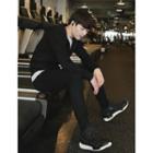 Set: Kangaroo-pocket Cotton Hoodie + Sweatpants
