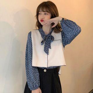 Floral Shirt / Bow Floral Shirt / Tank Top Vest