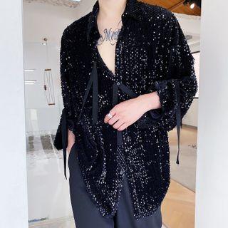 Sequined Strappy Shirt
