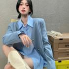 Plain Single-breasted Jacket / Shirt