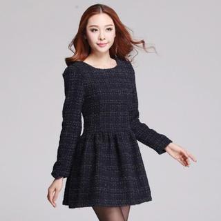 Tweed A-line Dress