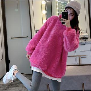 Mock Two-piece Fleece Sweatshirt / Leggings