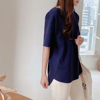 Round-hem Boxy T-shirt