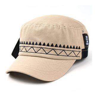 Patterned Color-block Military Cap