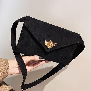 Angel Accent Faux Leather Shoulder Bag