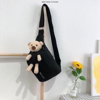 Bear Canvas Belt Bag