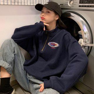 Half-zip Embroidered Sweatshirt