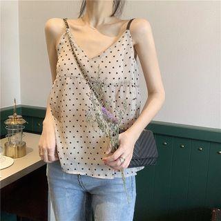 Polka Dot Spaghetti-strap Top / Dress
