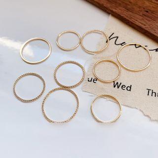 Set Of 9: Ring Gj163 - One Size