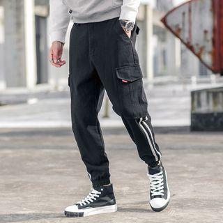 Striped Tapered Jogger Pants
