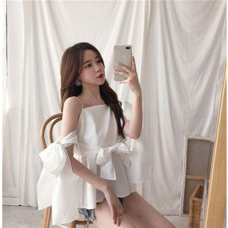 Cutout Lace-up Sleeveless Top