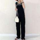 Straight Leg Dungarees Black - One Size
