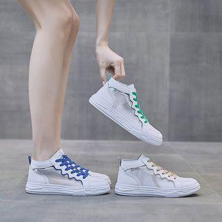 Mid Top Mesh Sneakers