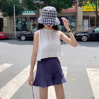 Sleeveless Ruffle Top / Ruffle Shorts