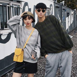 Couple Matching Long-sleeve Plaid Top