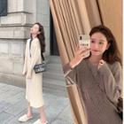 Round Neck Loose-fit Knit Dress