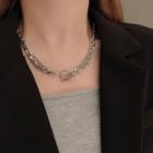 Double Chain Necklace 1 Pc - Double Chain Necklace - Silver - One Size