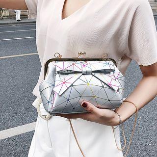 Bow Kiss Lock Crossbody Bag