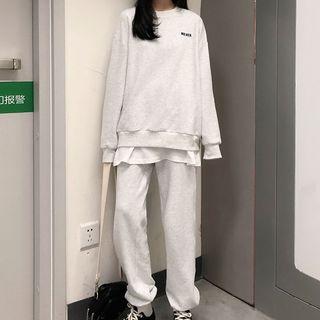 Lettering Pullover / Jogger Pants