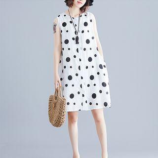 Mini Dotted Tank Dress
